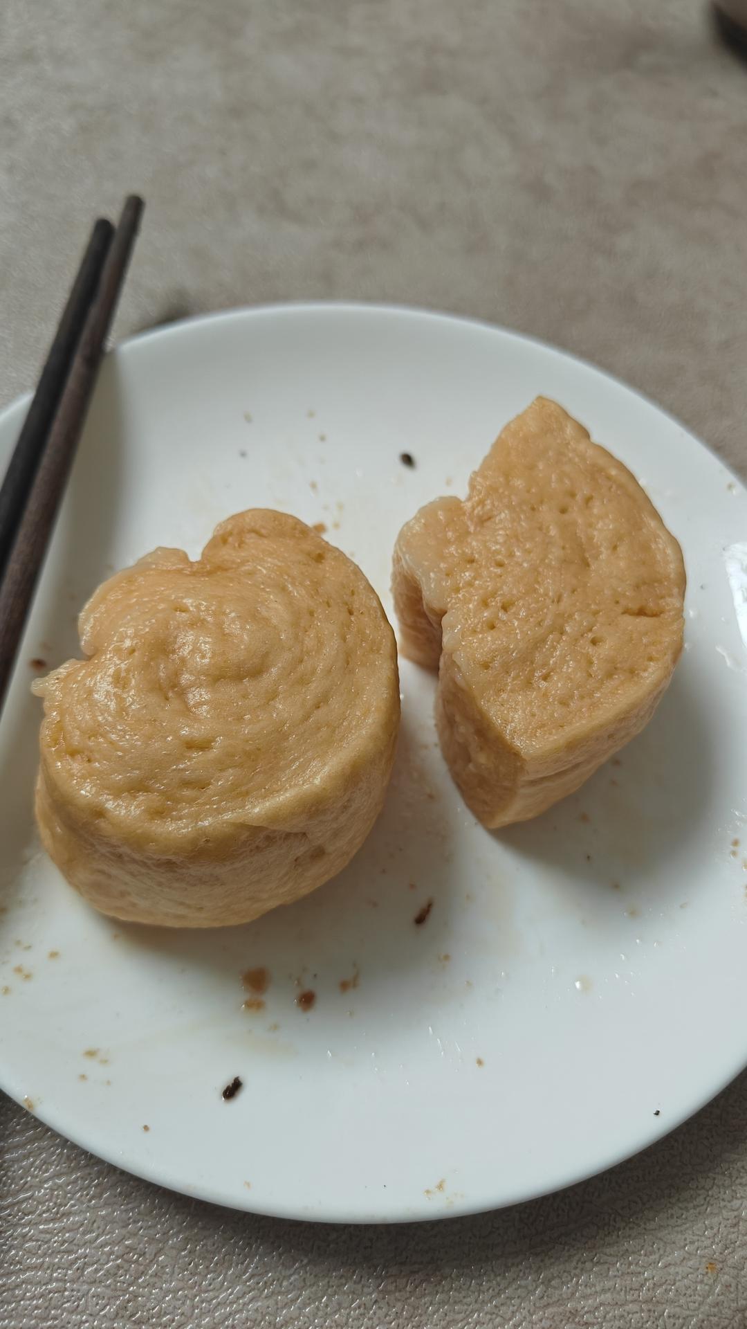 红薯呛面刀切馒头