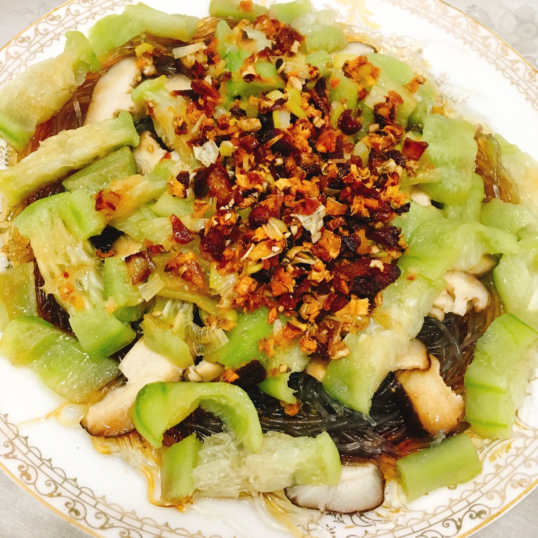 粉丝蒸丝瓜