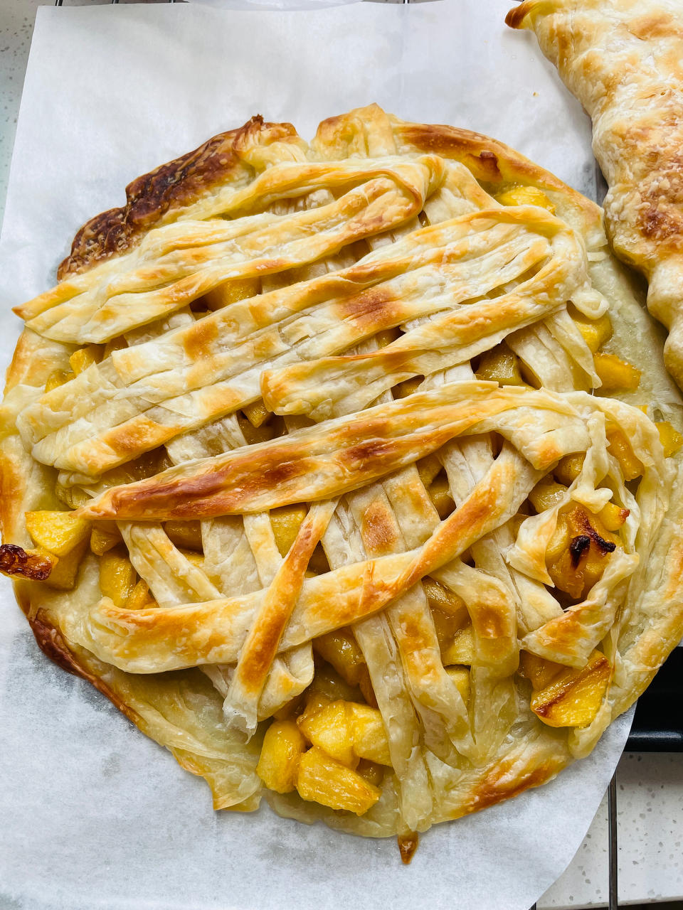 手抓饼苹果派