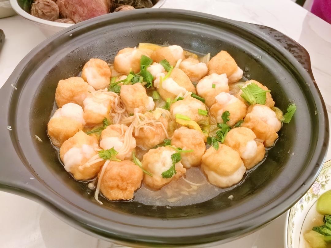 油豆腐酿虾煲🍲