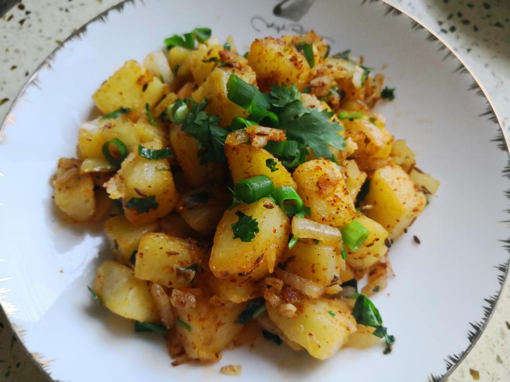 孜然香煎土豆块