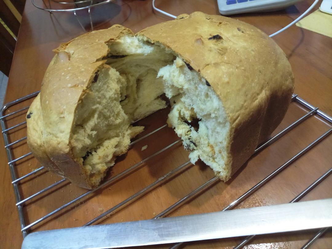 超级好吃的原味面包（面包机版）