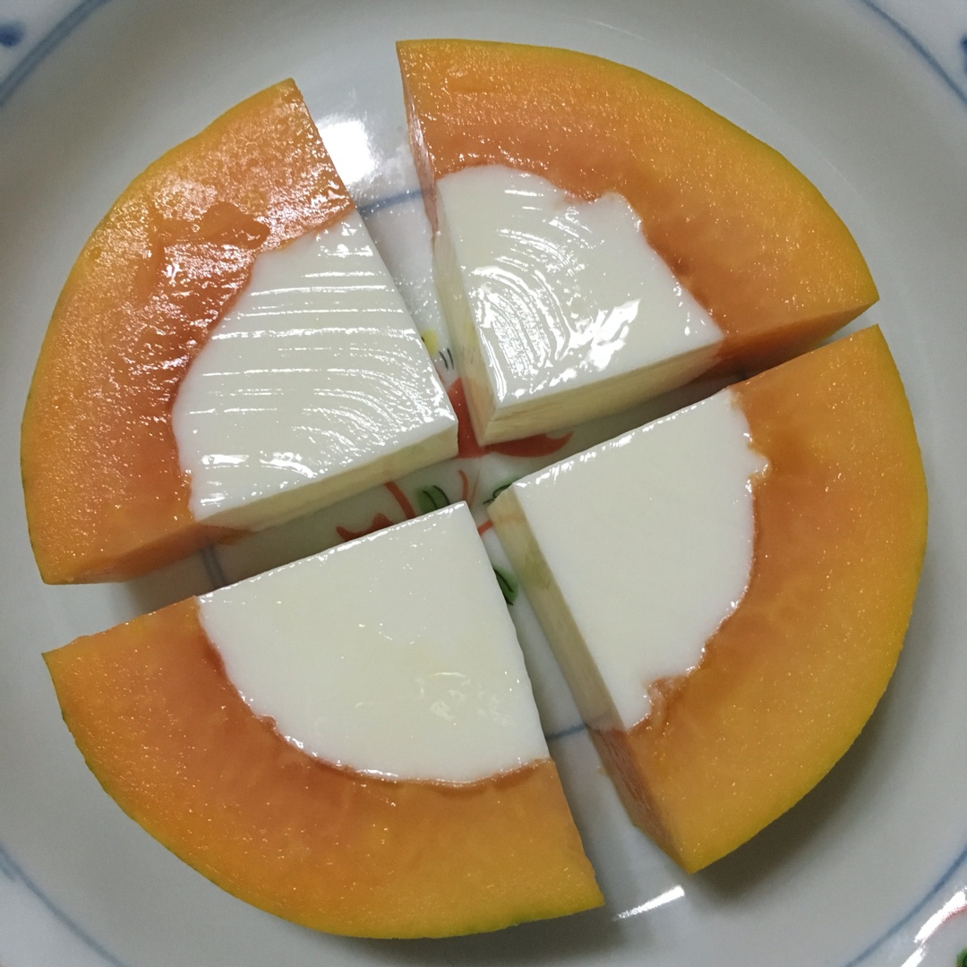 木瓜芝士奶冻