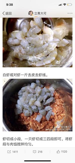 韭菜猪肉三鲜水饺/立青大可的做法 步骤3