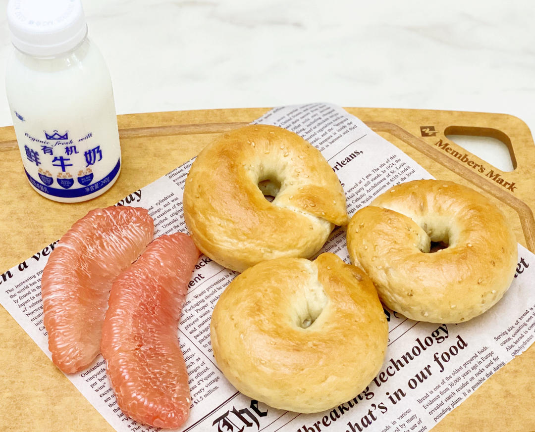 原味贝果🥯/黑芝麻贝果🥯