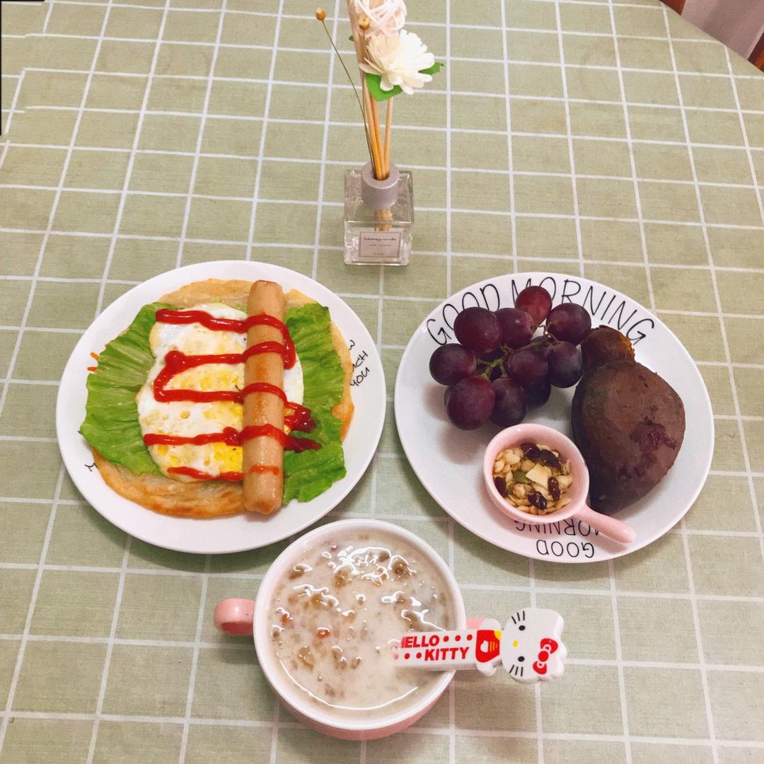 紫薯手抓饼