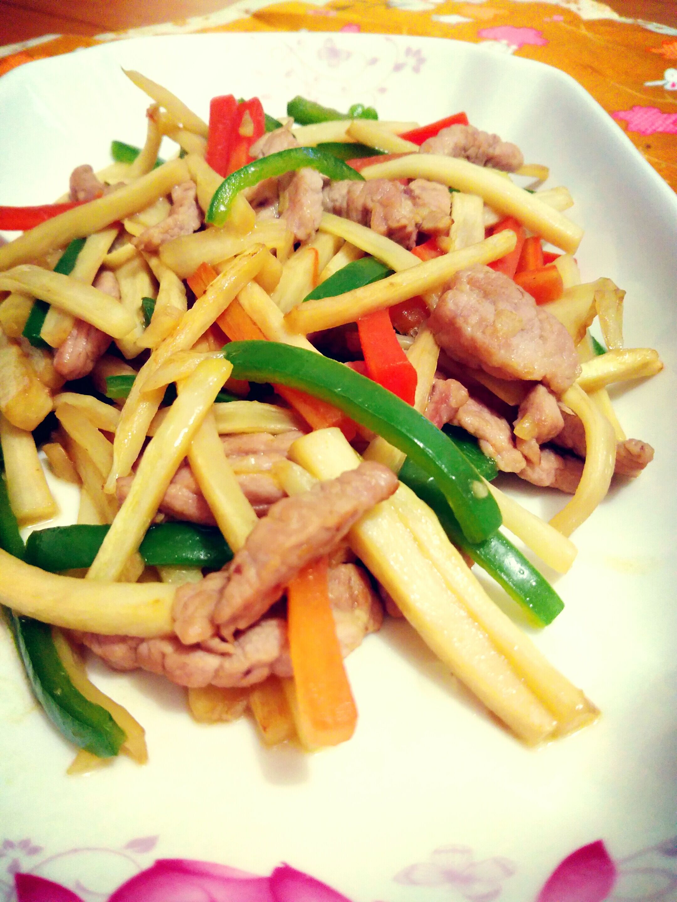 茭白肉丝