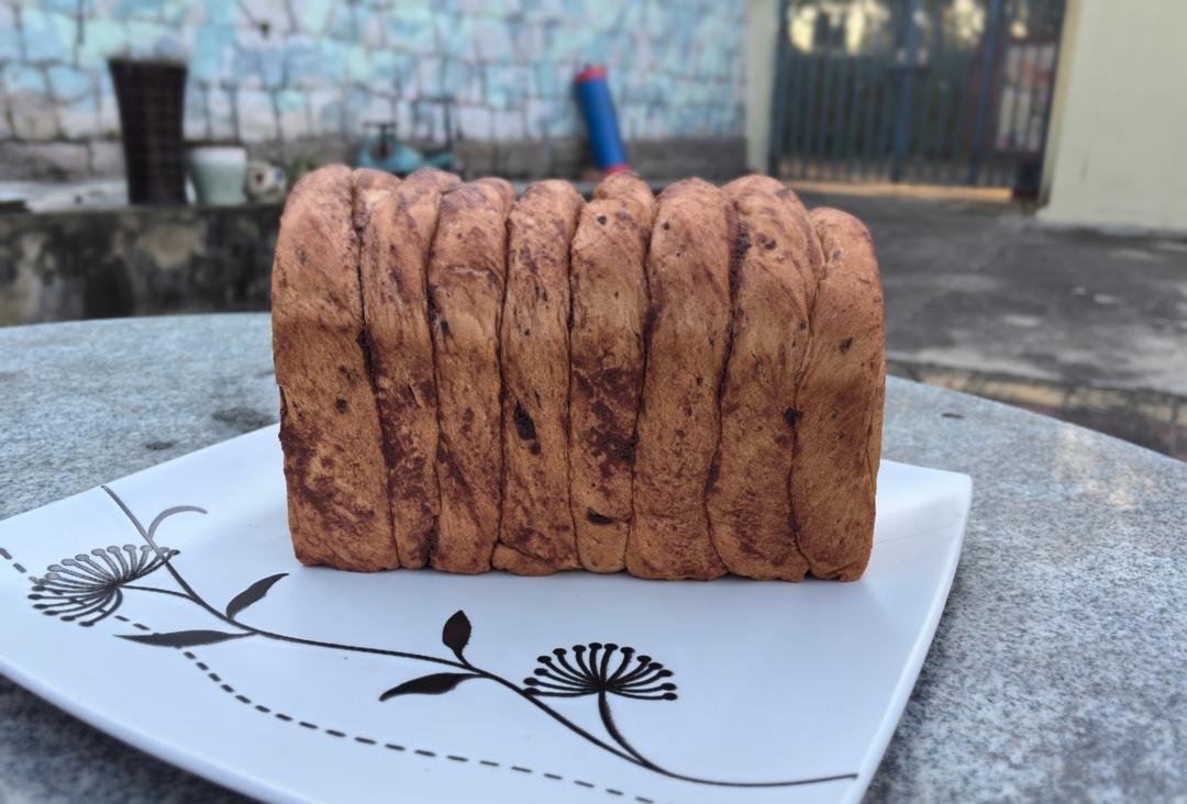 三重巧克力旋风吐司，不放巧克力的吐司怎么能叫巧克力吐司？