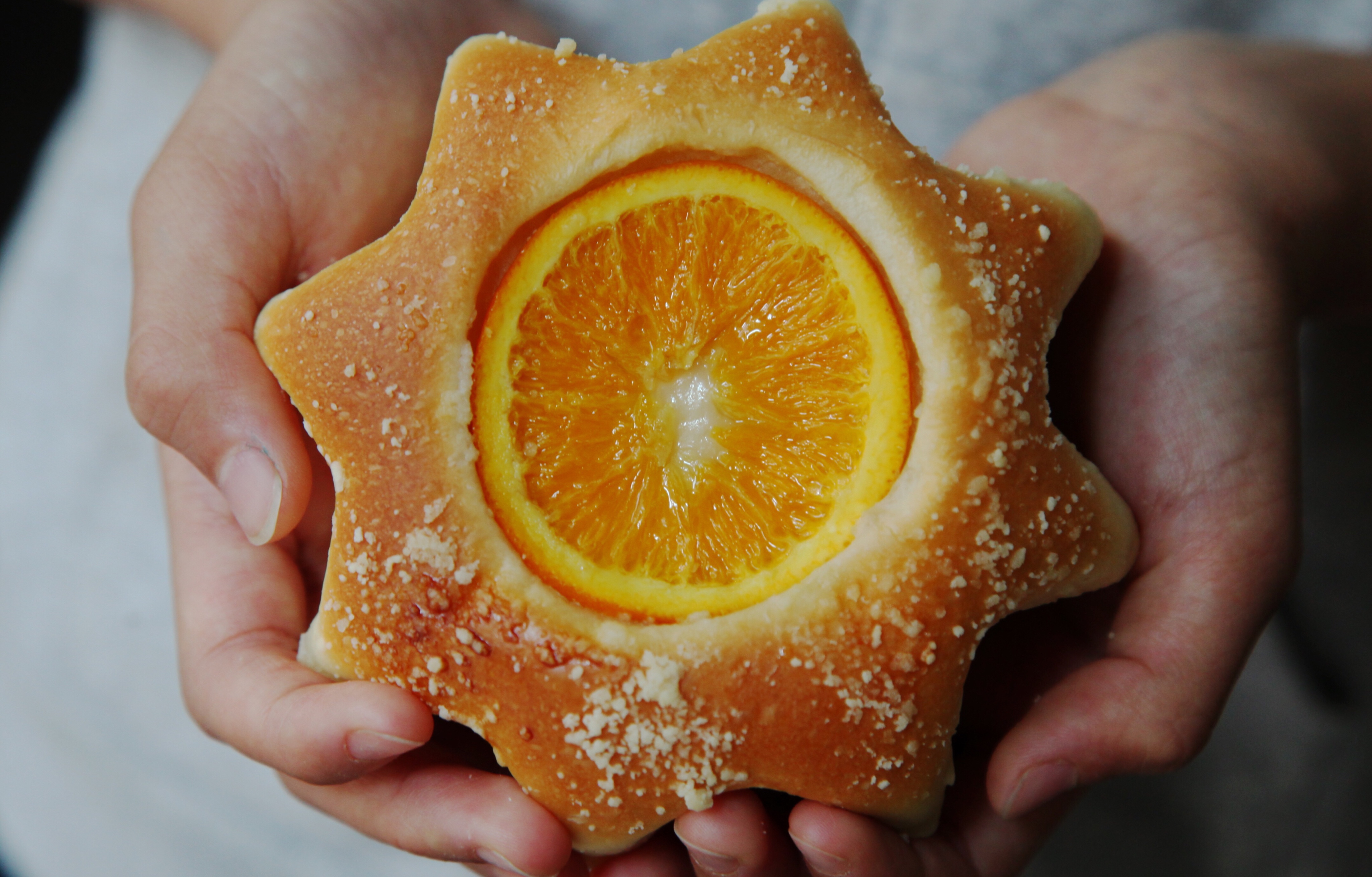 香橙🍊卡仕达八角星面包的做法