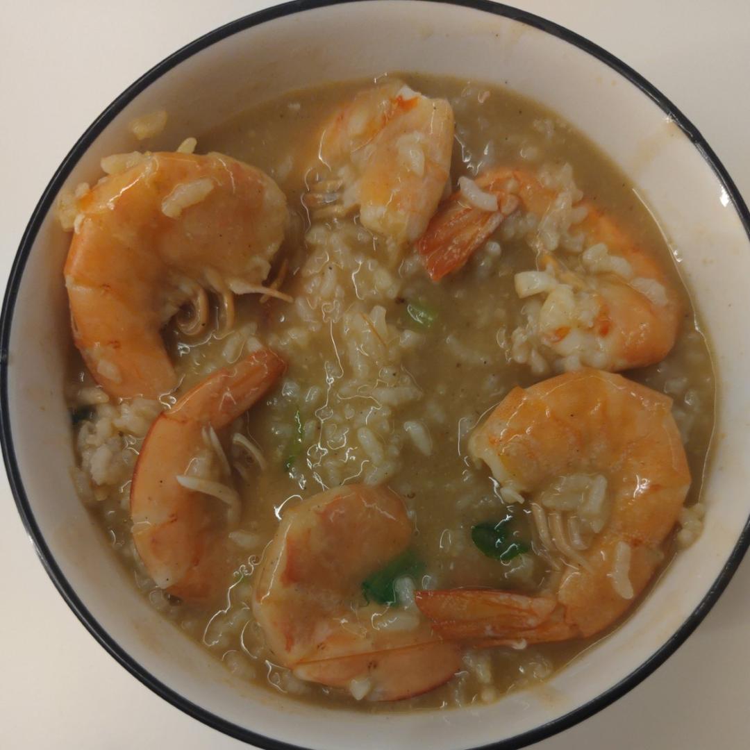 鲜虾砂锅粥