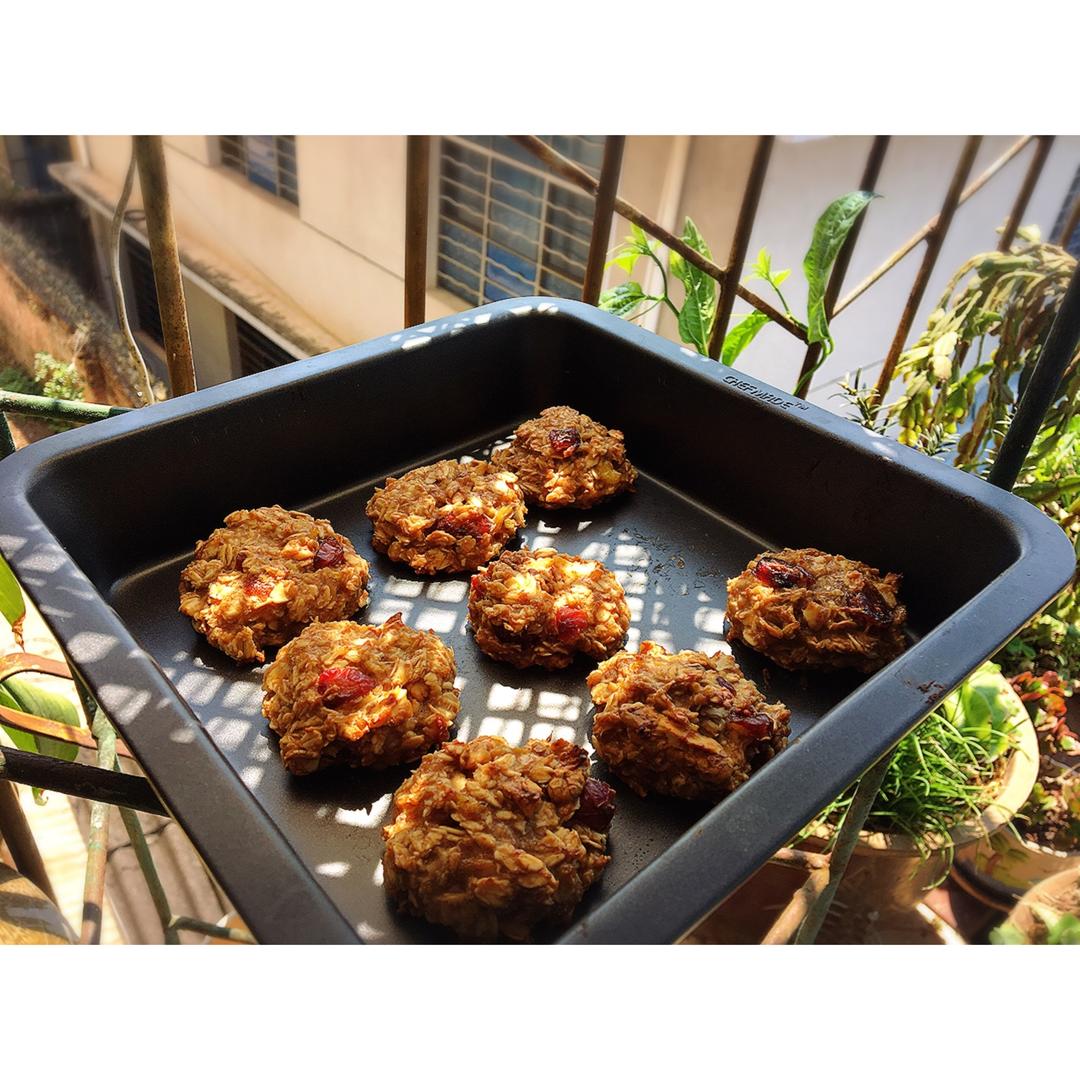肉桂南瓜核桃燕麦软饼