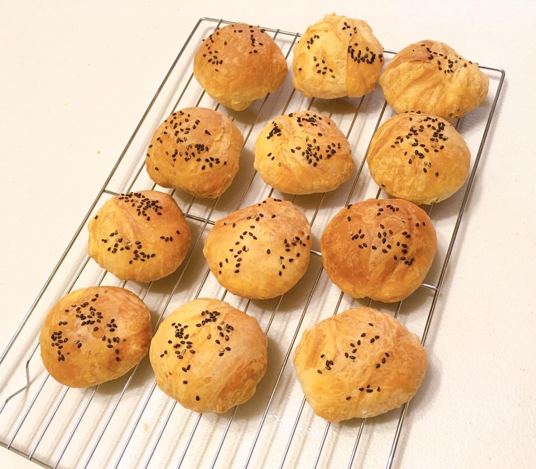 酥皮绿豆饼   酥得掉渣渣