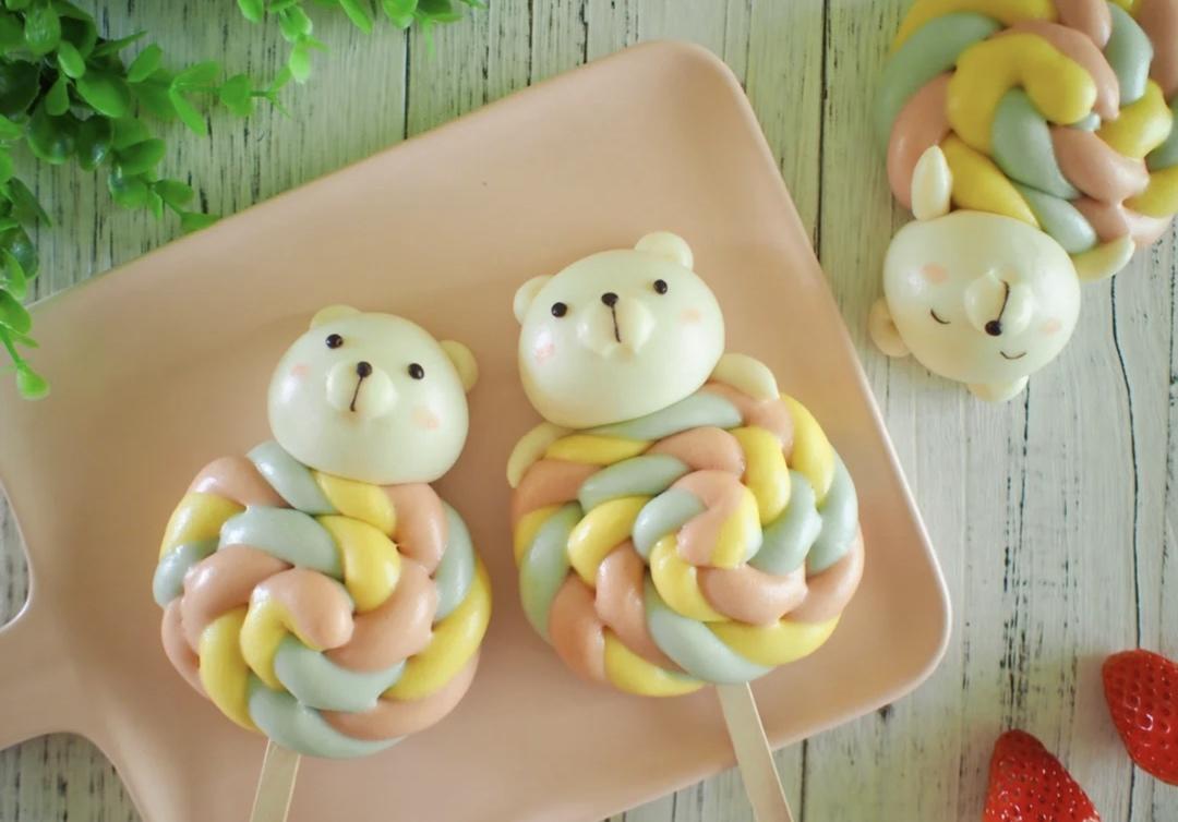 可爱造型馒头 梦幻棒棒糖🍭请你吃要嘛😚