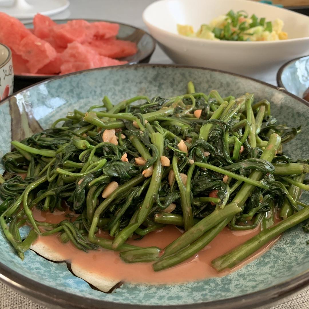 腐乳空心菜，好吃还减肥