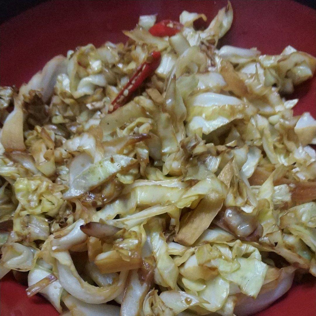 炝锅圆白菜丝