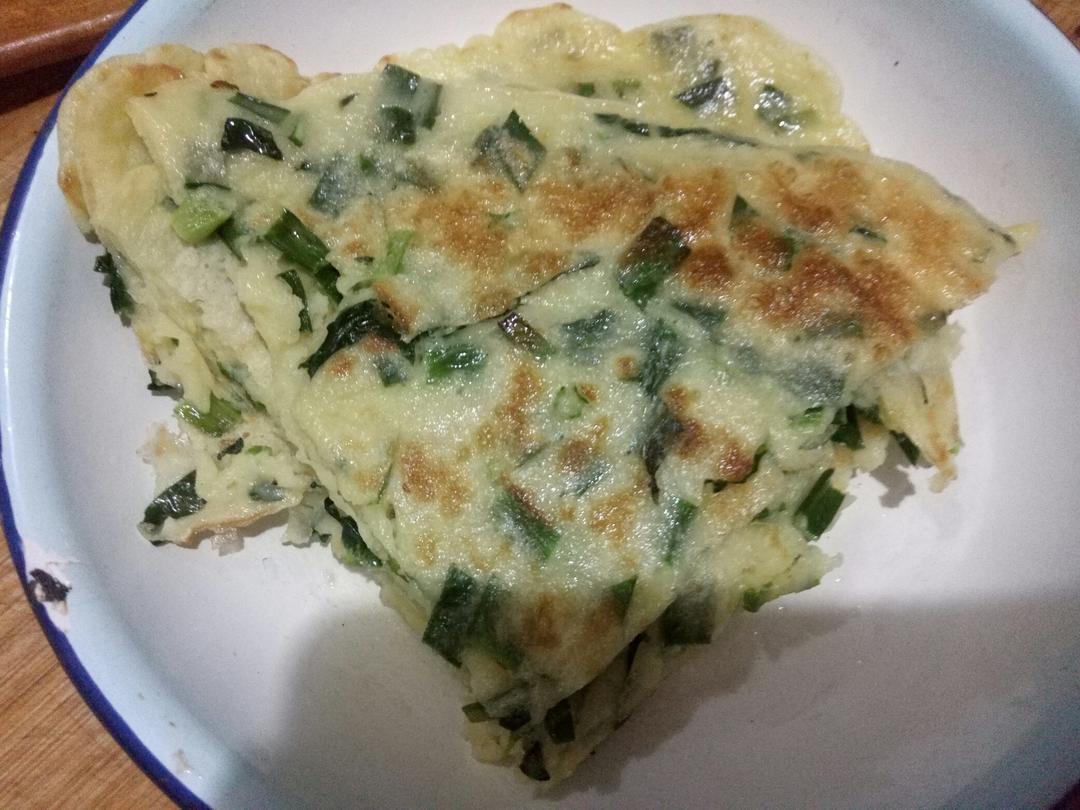 鸡蛋韭菜饼