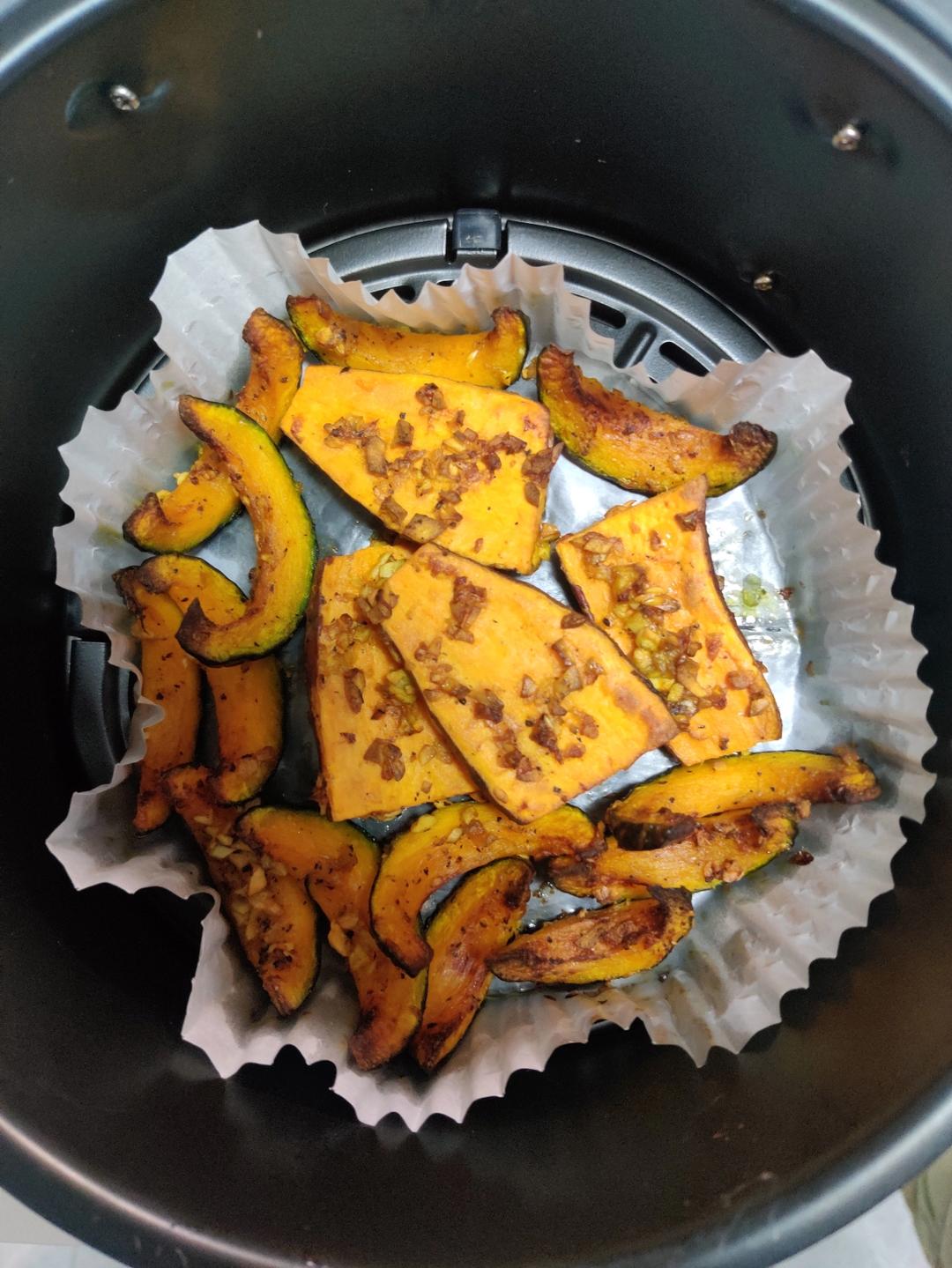 简单又特好吃的～空气炸锅烤贝贝南瓜