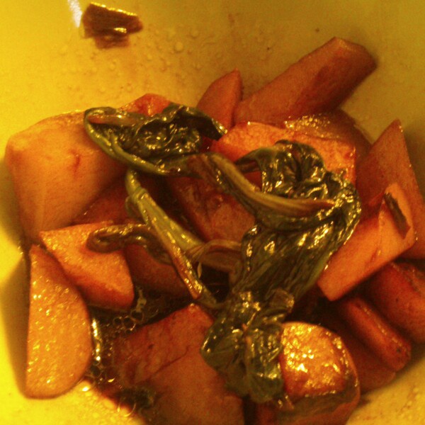 菠菜炖土豆
