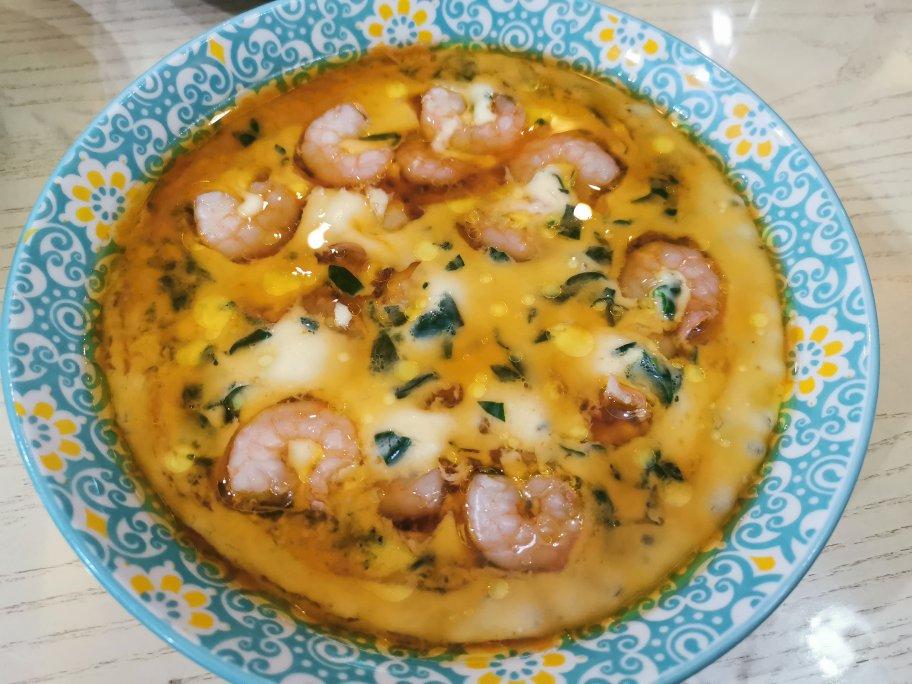 【菠菜虾仁蒸蛋】蒸蛋做得更好吃，试试这两样东西！