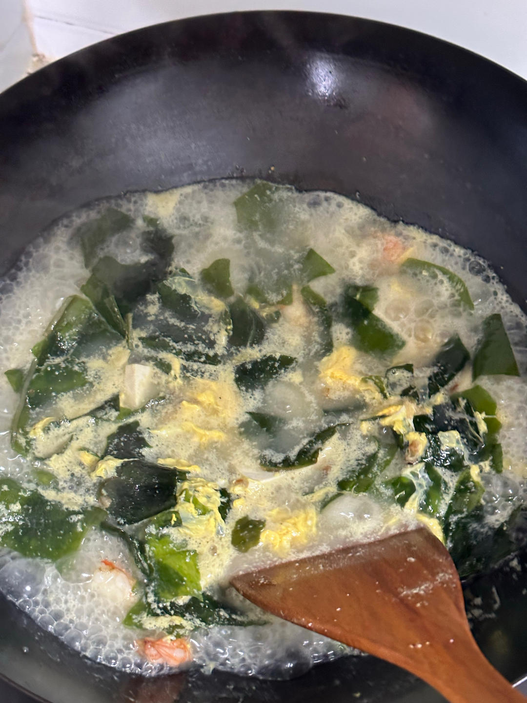 孩子增高汤 | 虾仁豆腐裙带菜汤