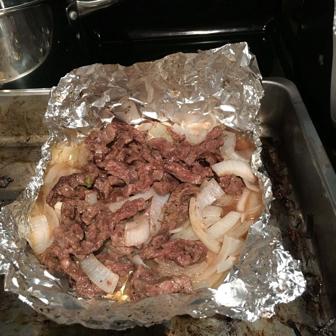 烤箱做嫩牛肉--锡纸牛肉