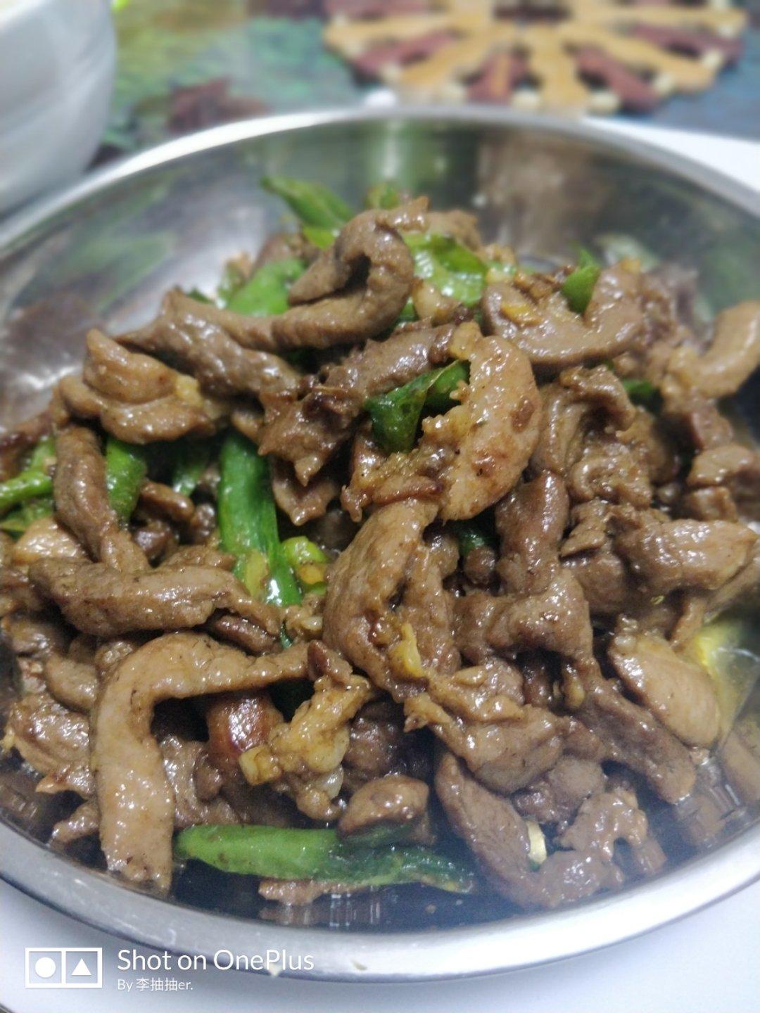 杭椒炒牛柳
