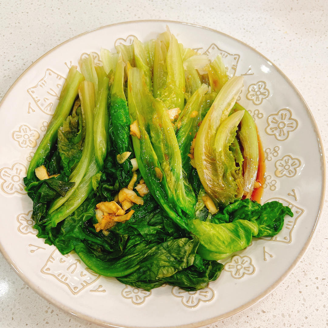 白灼生菜