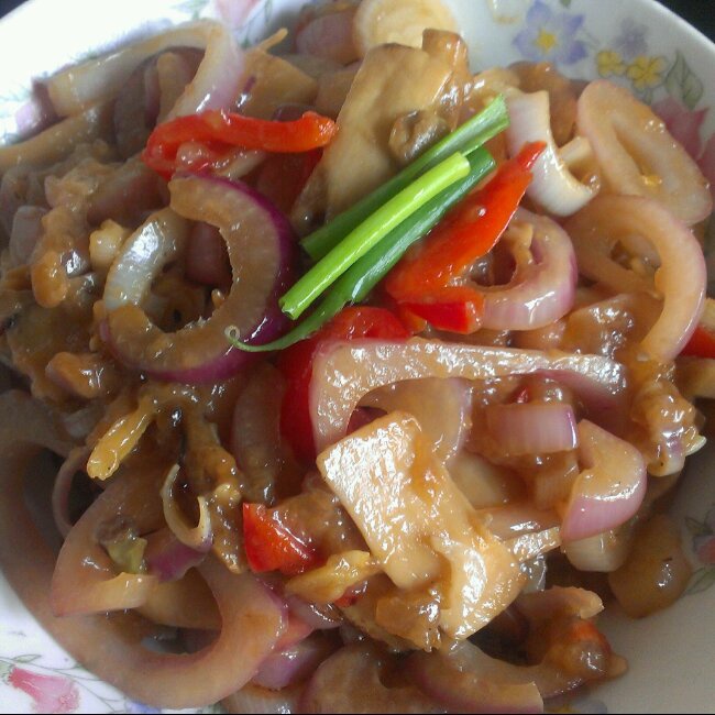 洋葱遇到杏鲍菇