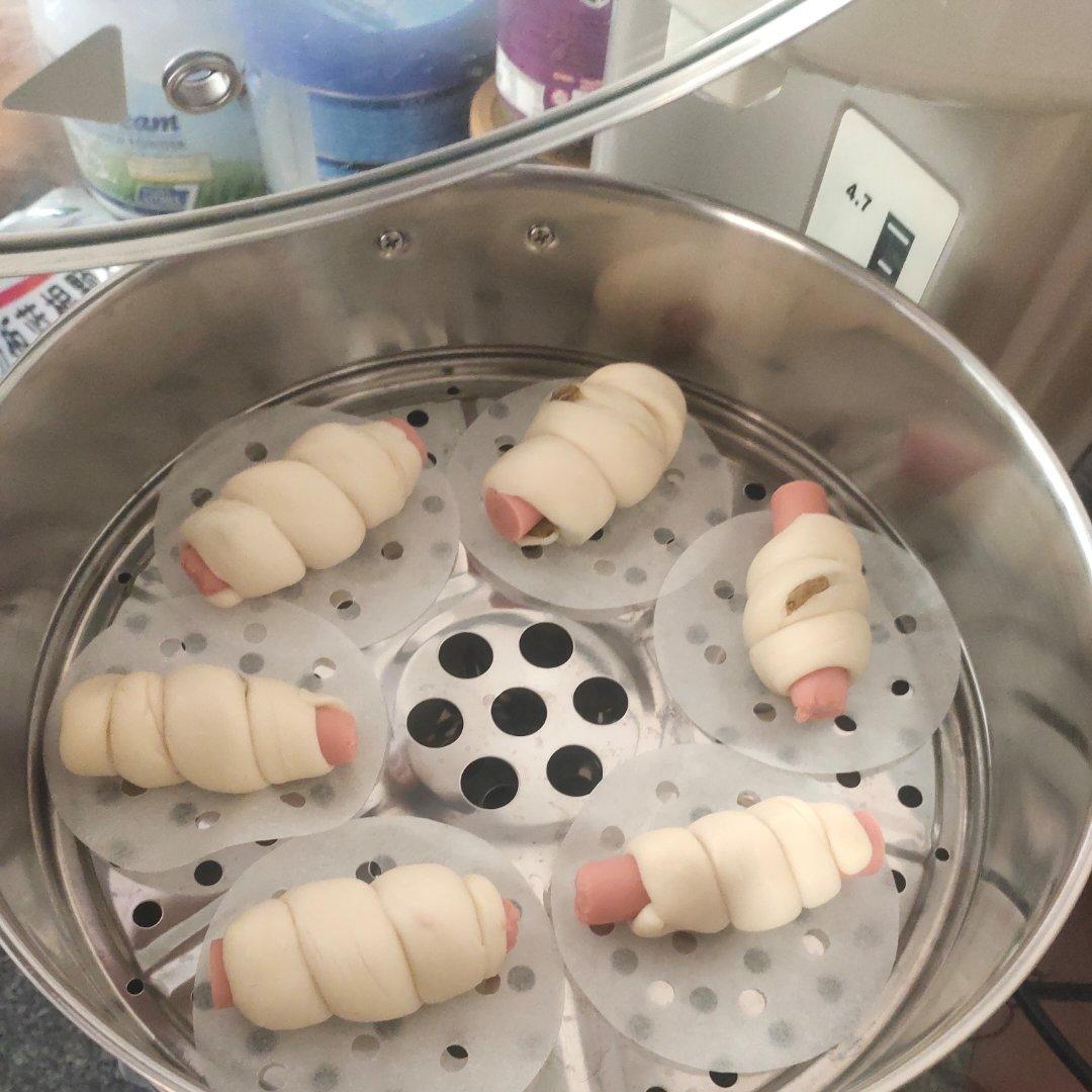 快手火腿卷～一次发酵