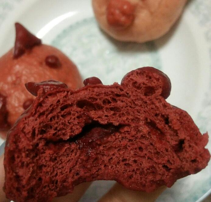 花样馒头(粉红小猪款)的做法