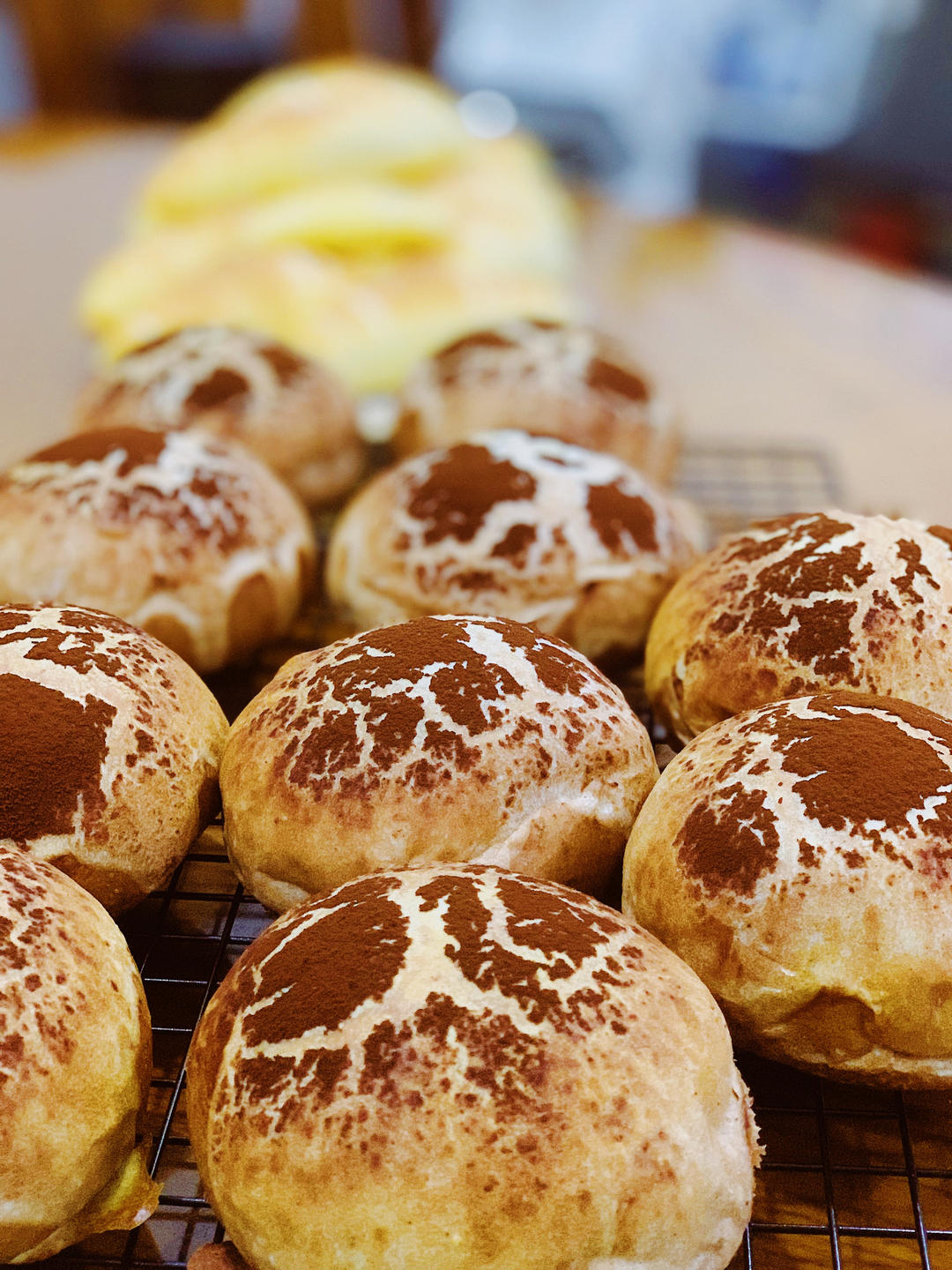 烘焙店畅销的巧克力可可牛奶面包❗️网红蘑菇云面包‼️松软好吃孩子最爱