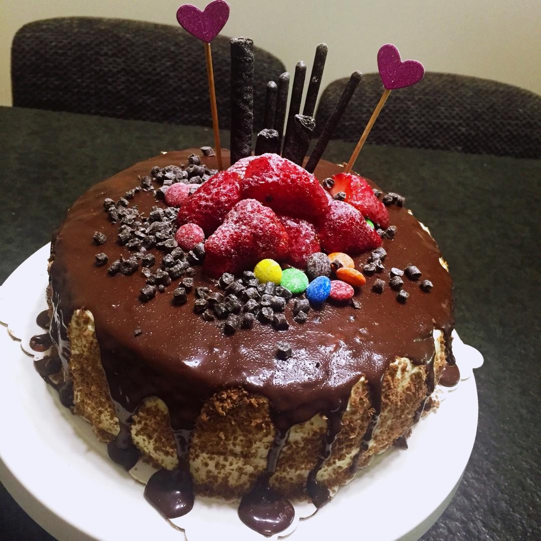 蛋糕淋面之一：甘那许淋面（详细解答淋面太稠的问题）