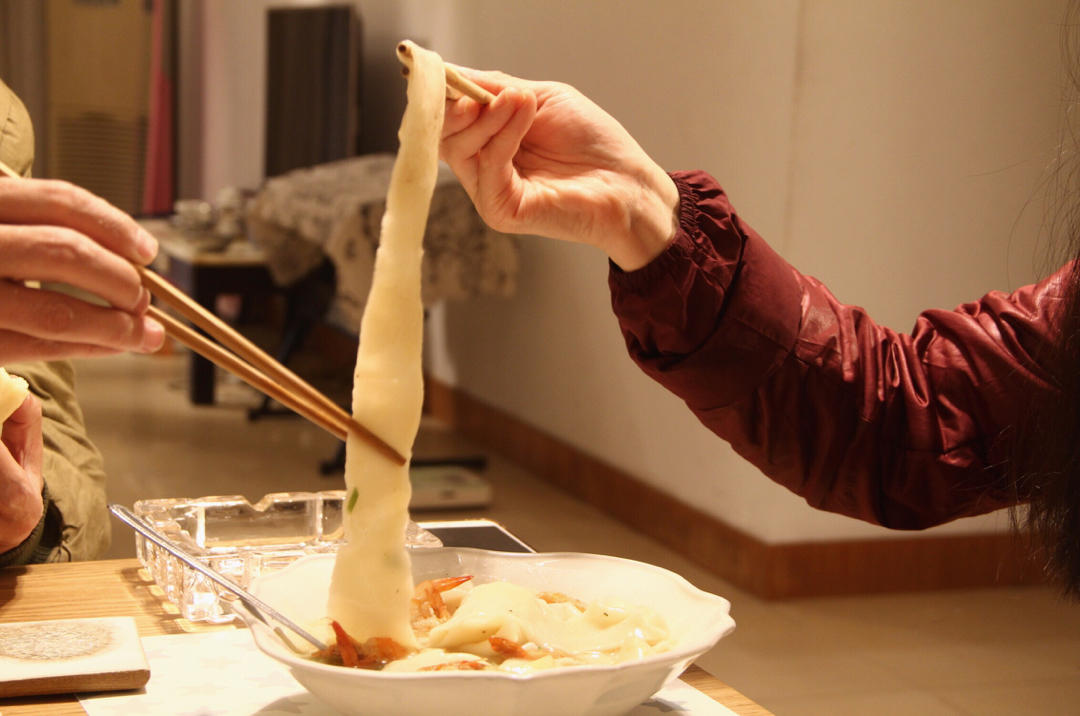 只有一根的长寿面＋太太乐鲜鸡汁芝麻香油