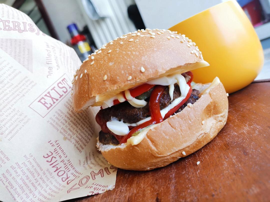 快手汉堡牛肉饼🍔