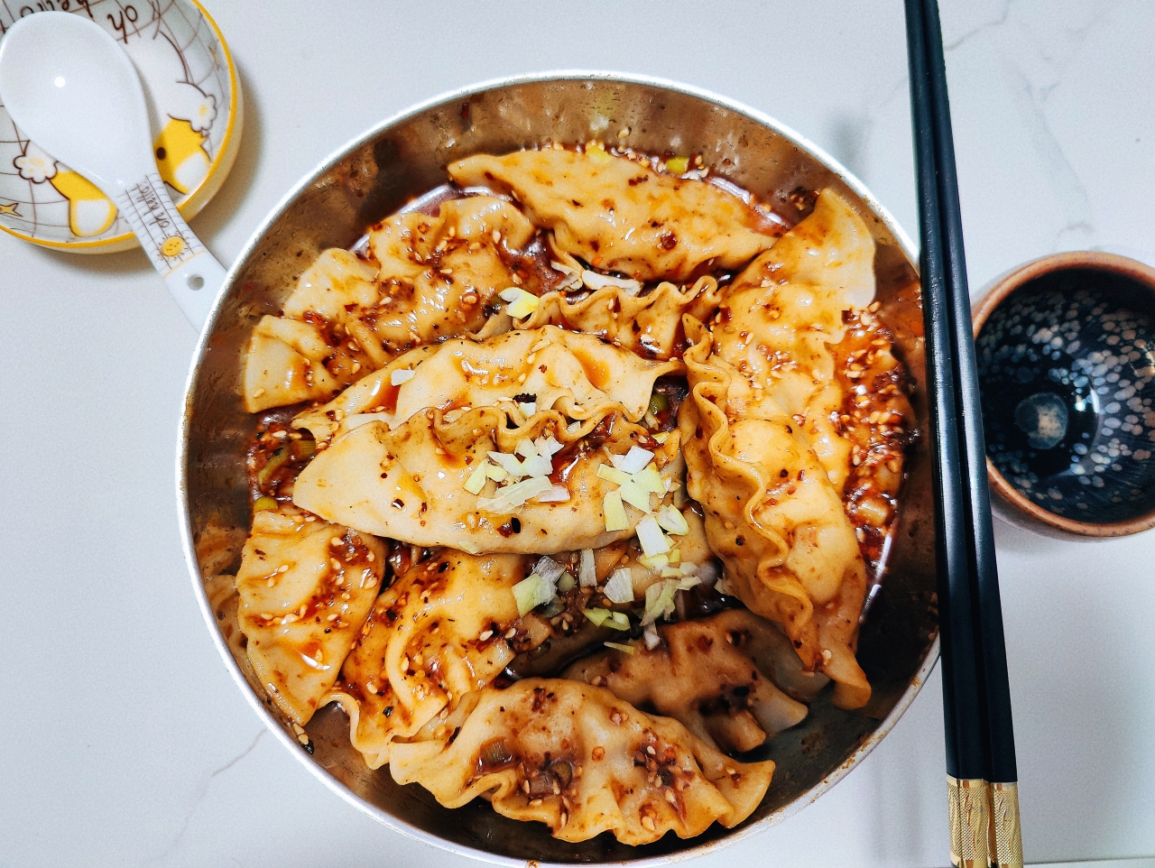 麻酱拌水饺