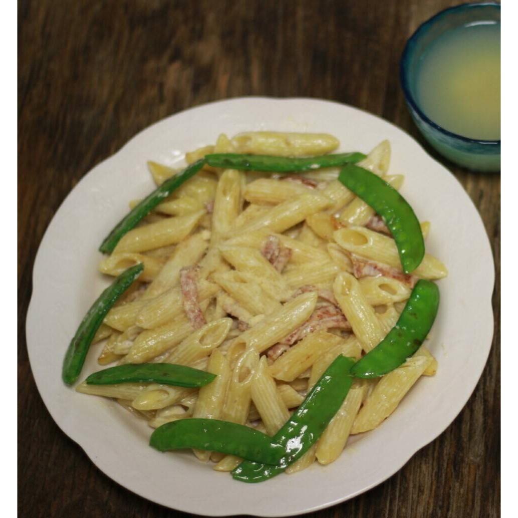 荷兰豆香肠意面