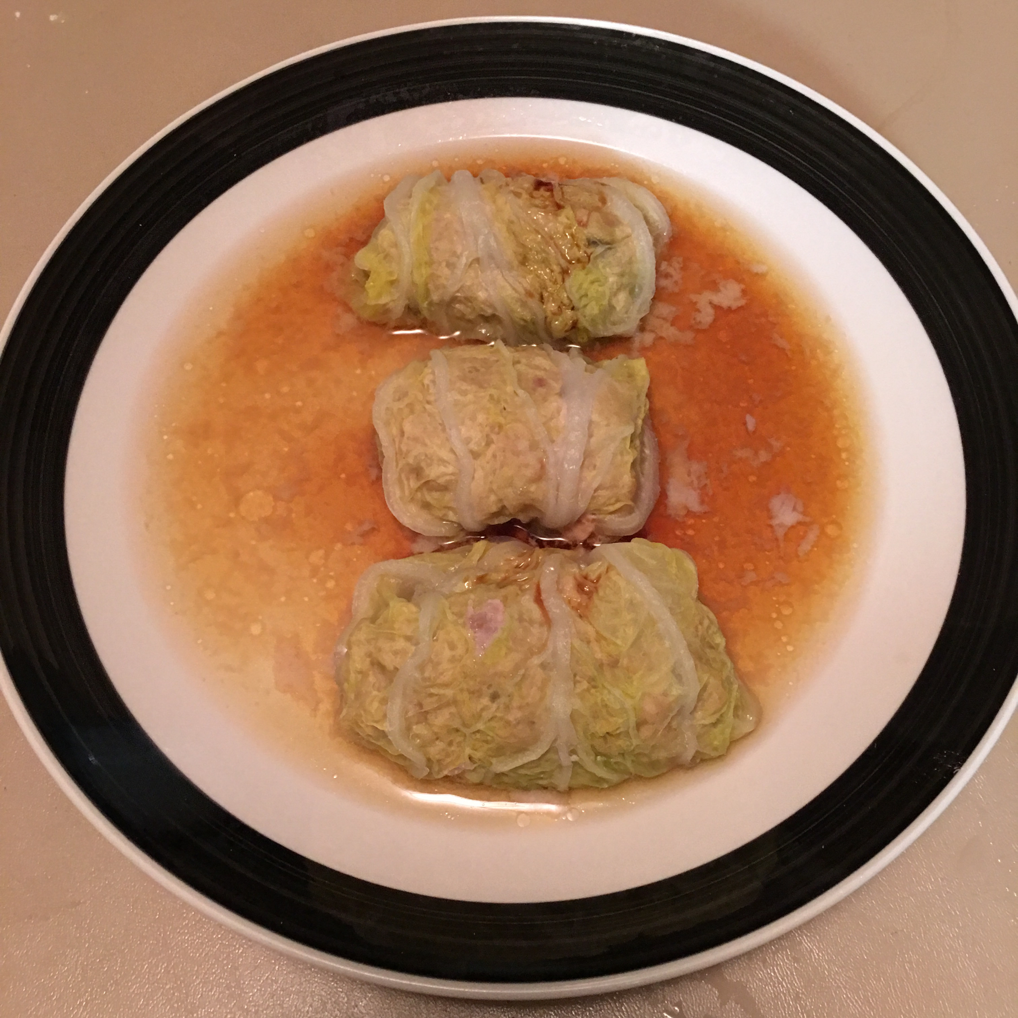 白菜肉糜卷