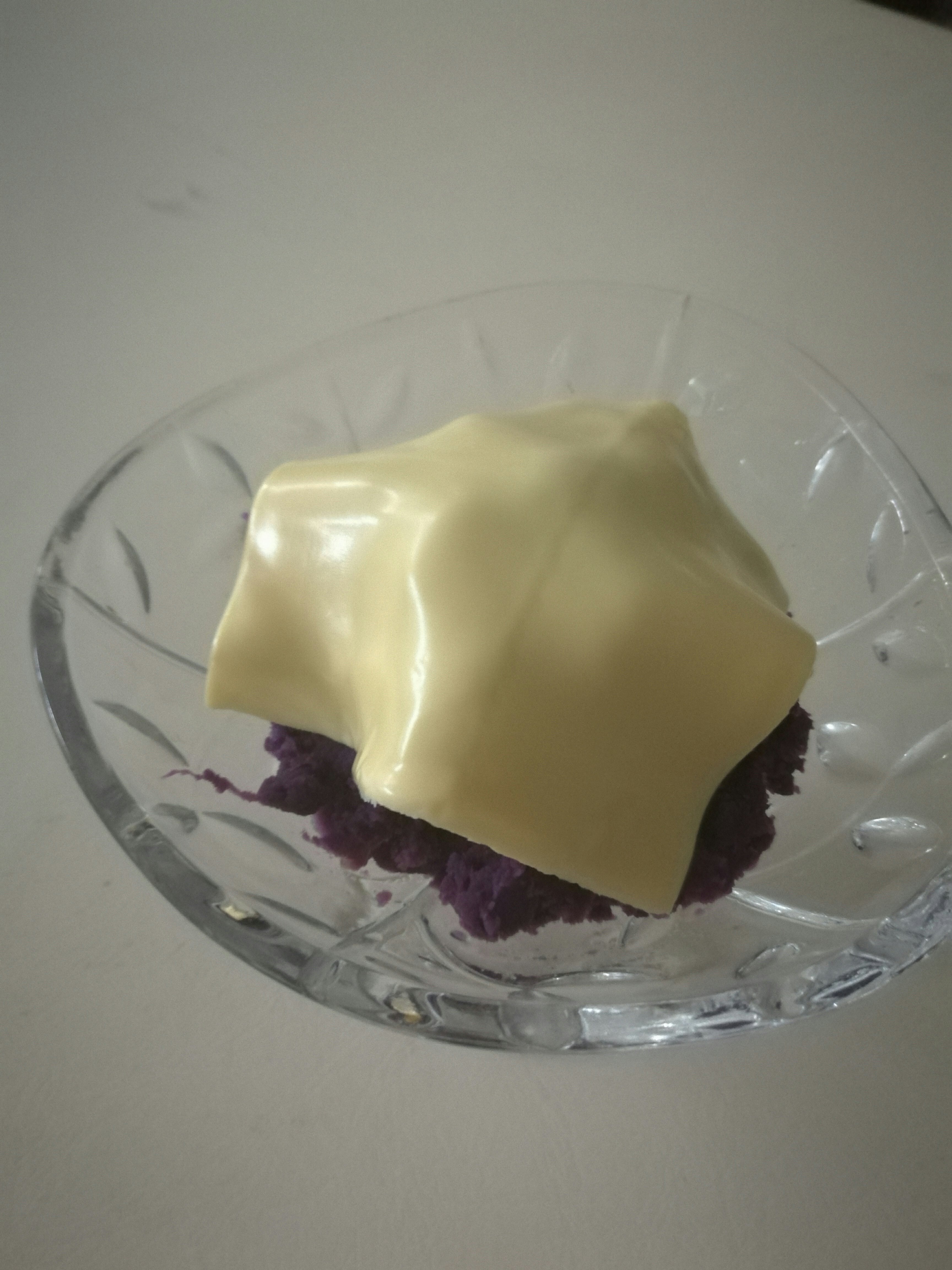 芝士奶香紫薯泥的做法 步骤4