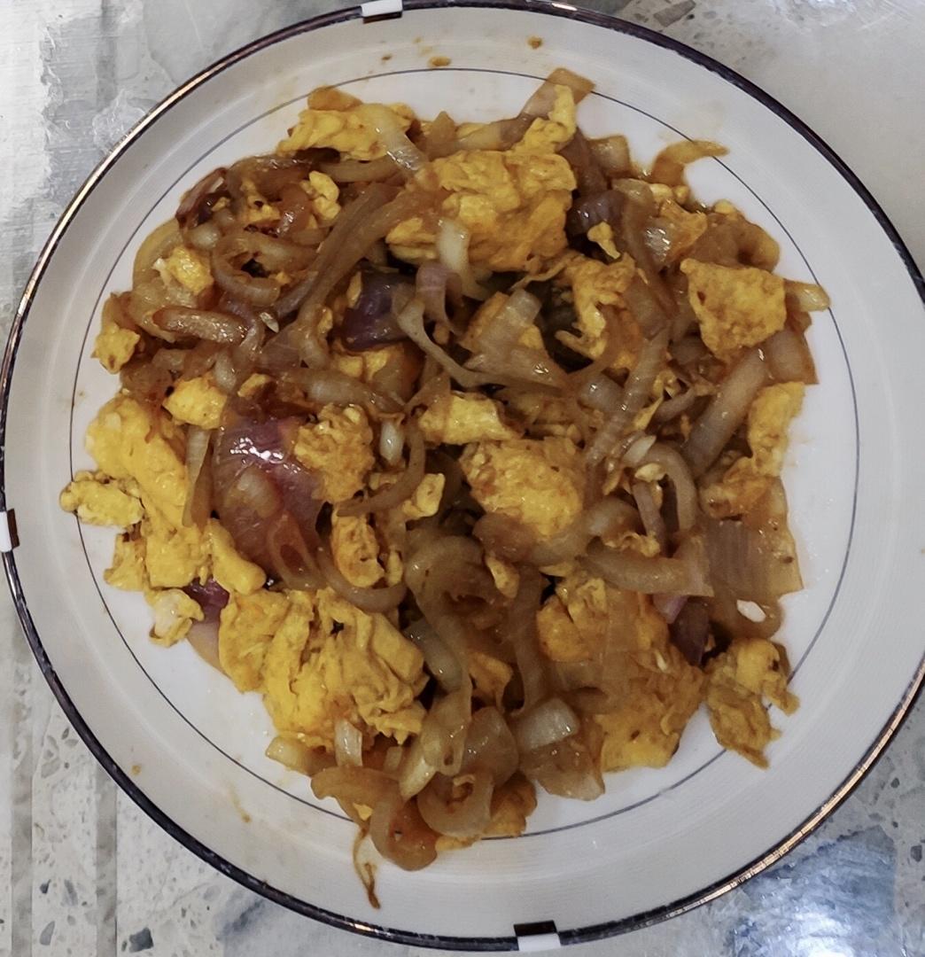 洋葱炒鸡蛋