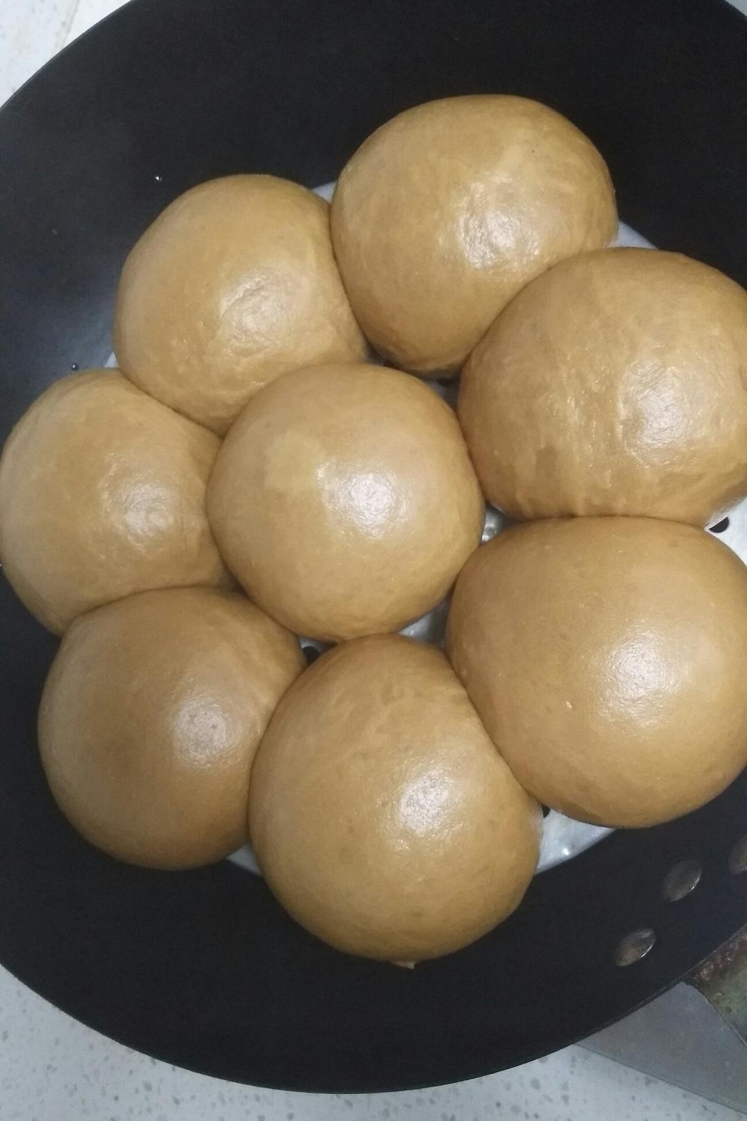 有着面包口感的红糖馒头（一次发酵）