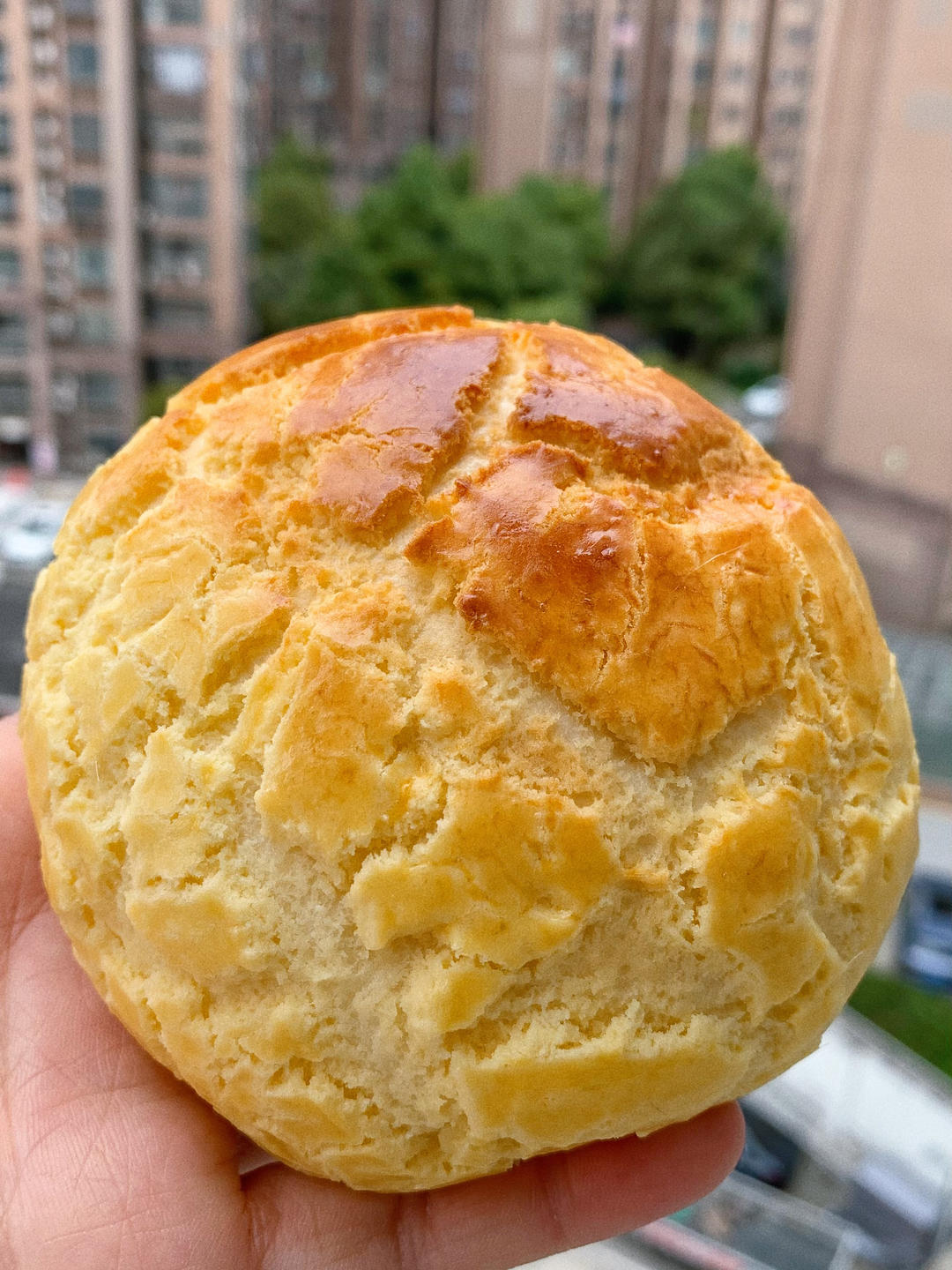 做100款面包の12：在家开茶餐厅!港式菠萝包 –不划格子自然裂开的香酥脆皮！菠萝油/酥皮包