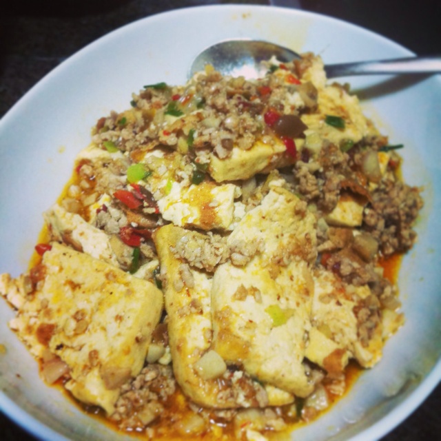 鱼香煎豆腐