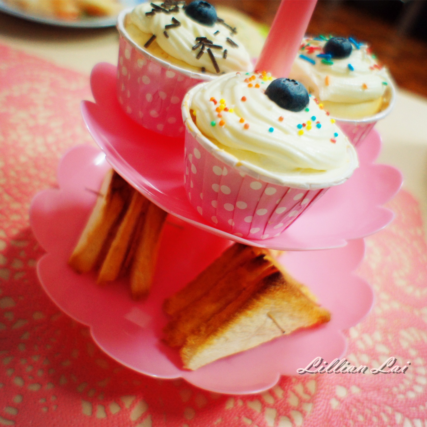 Blueberry Lemon Zest Cupcake 蓝莓柠檬杯子蛋糕