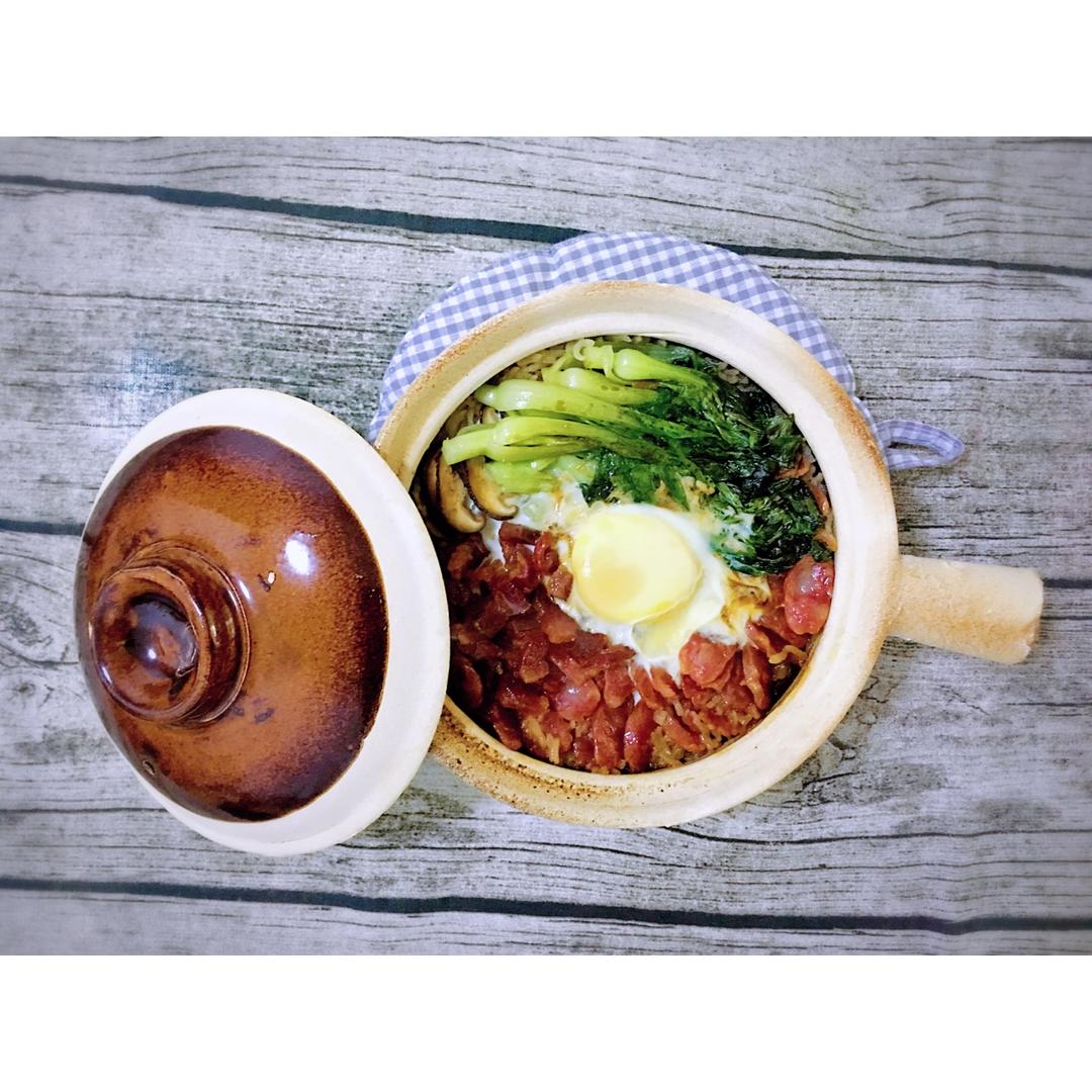 【电饭煲腊肠煲仔饭】