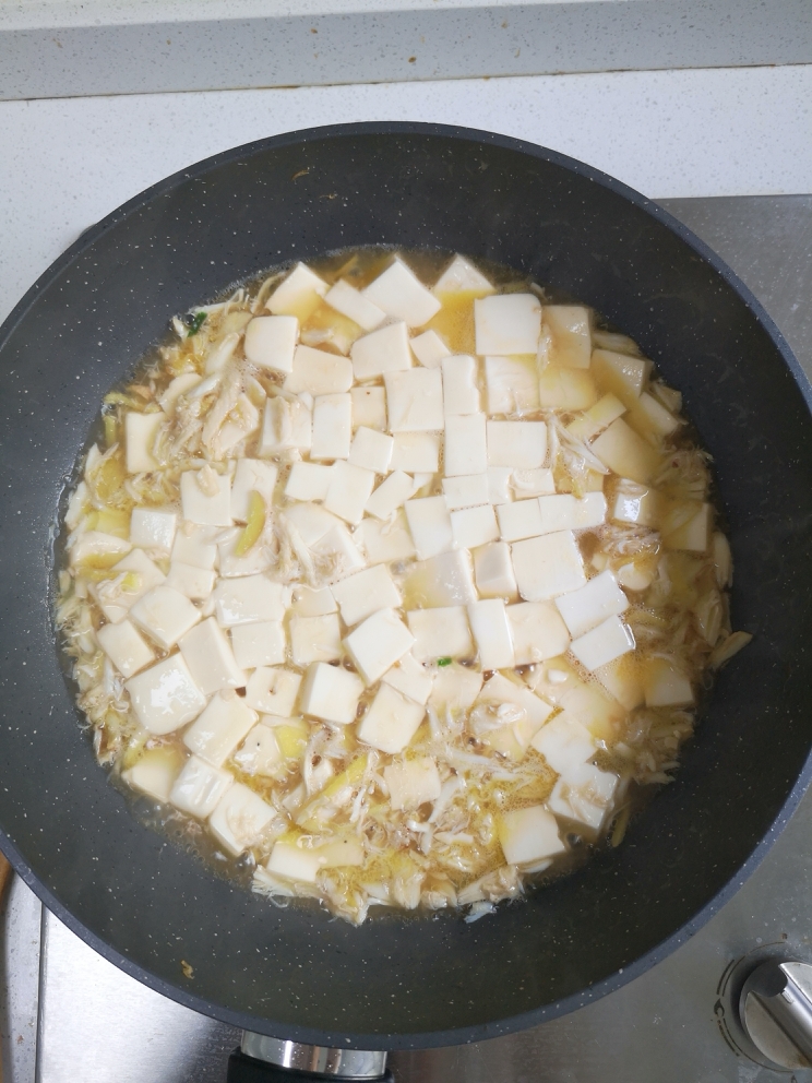 蟹肉豆腐的做法 步骤5