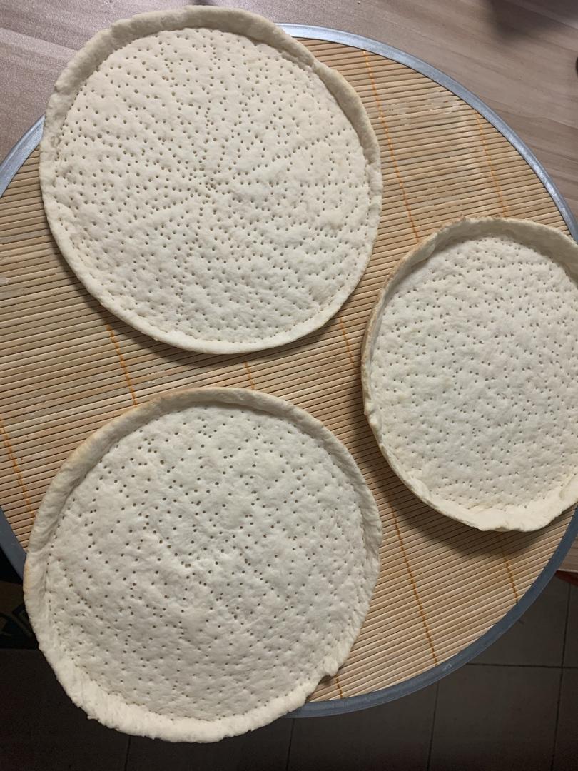 八寸披萨饼皮（四个）制作