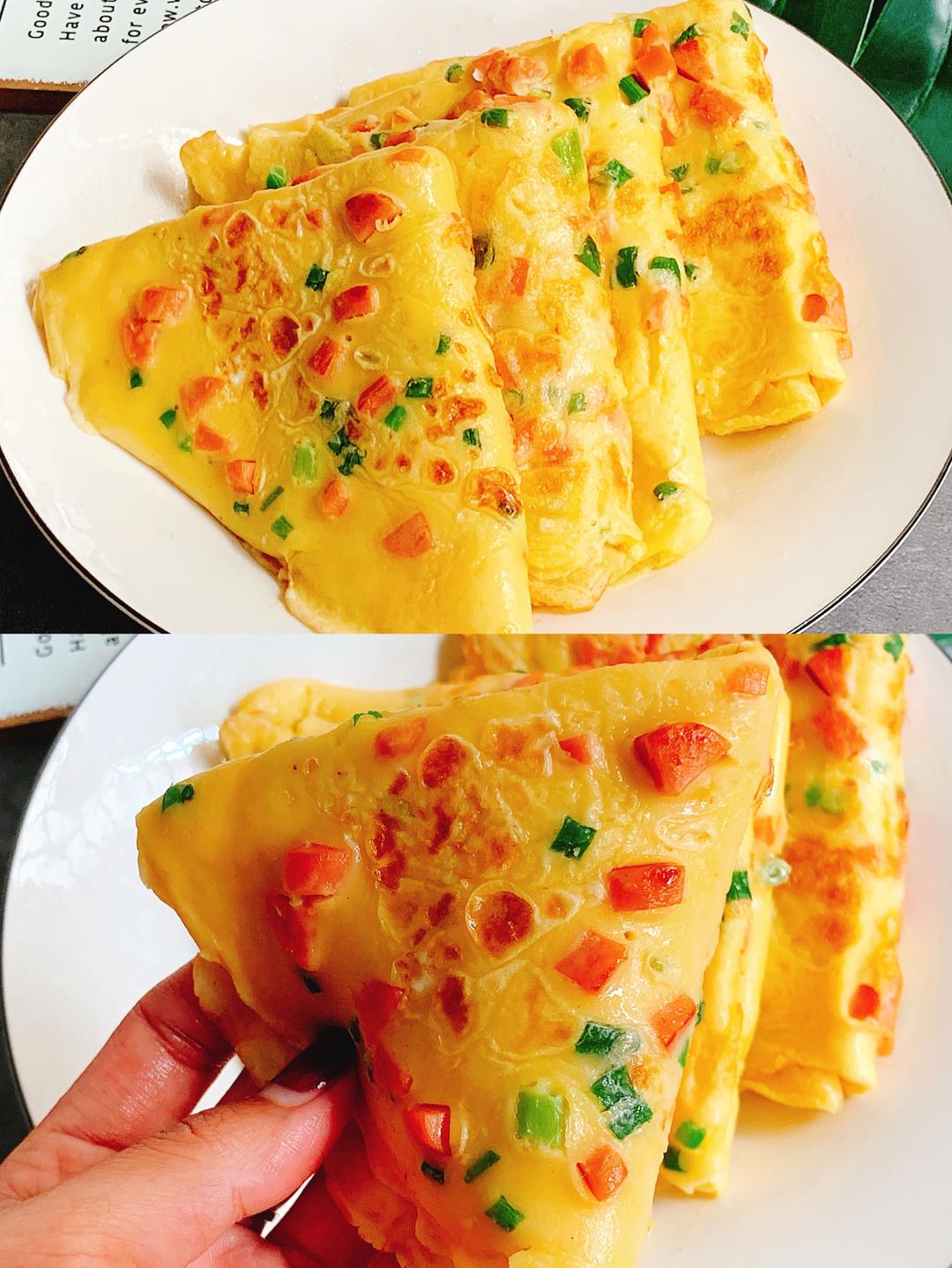 🔥百吃不腻～松软好吃的牛奶鸡蛋饼的做法