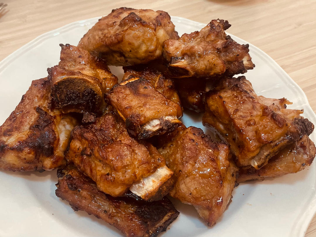 空气炸锅蒜香排骨，巨香巨好吃，简单易操作