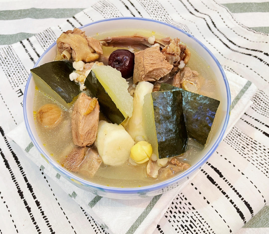 【陈皮冬瓜老鸭汤】消暑清热，老广靓汤