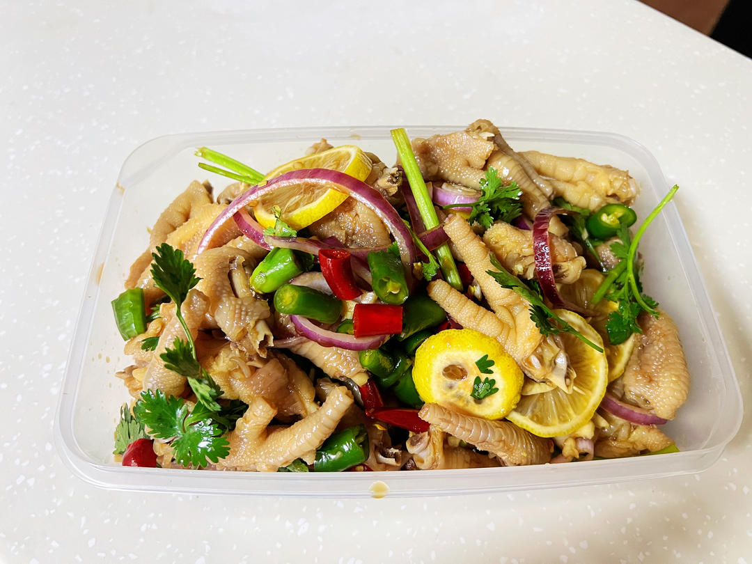 【柠檬酸辣鸡爪】自制超级无敌美味的网红鸡爪